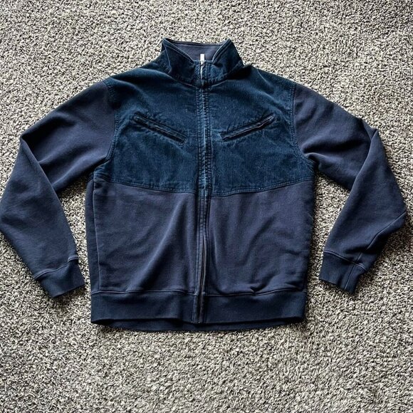 Topo Designs Other - Topo Ranch Navy Blue Zip up Corduroy Jacket‎ Mens L Retro Hiking Barn Jacket